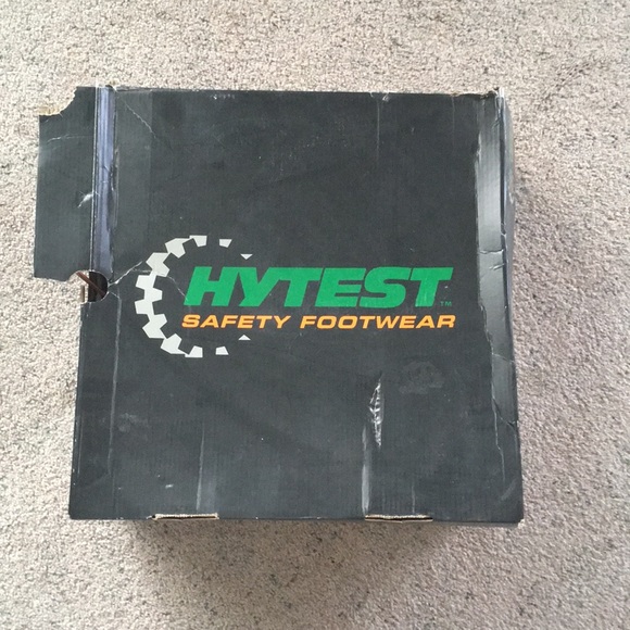 HYTEST Leather Safety Boots Waterproof Brown Size 12 - Picture 7 of 8